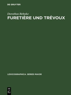 cover image of Furetière und Trévoux